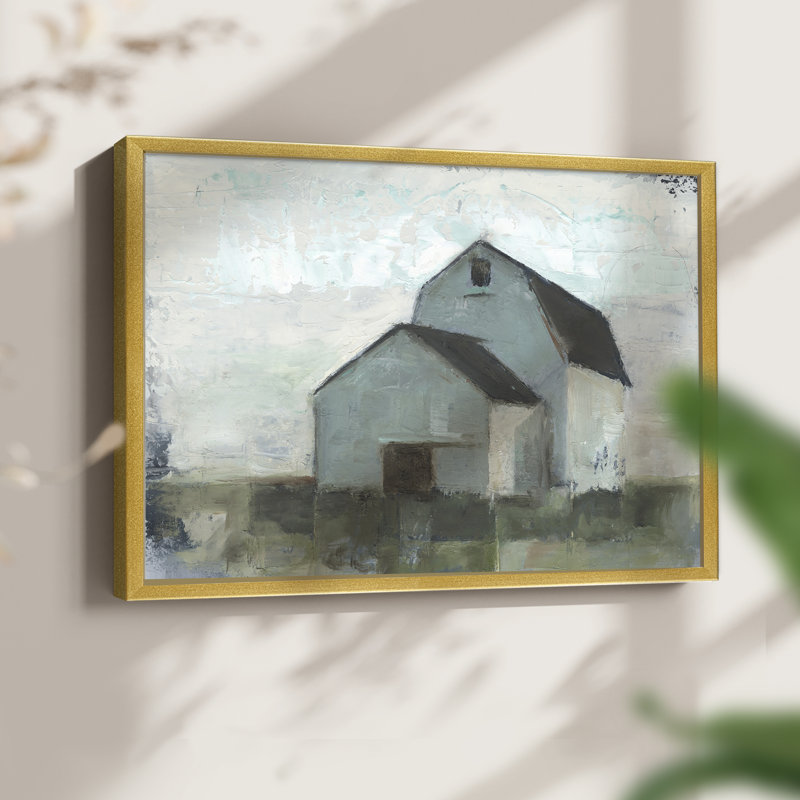 Barn at Sunset I -Framed Print - Restickable