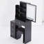 Petit meuble-lavabo compact avec miroir DEL et tabouret de rangement-689006049