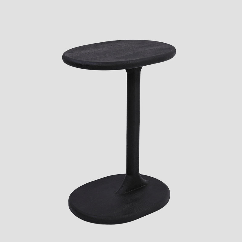 Phoenix Solid Wood C-Shaped End Table