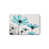 Floral bleu sarcelle