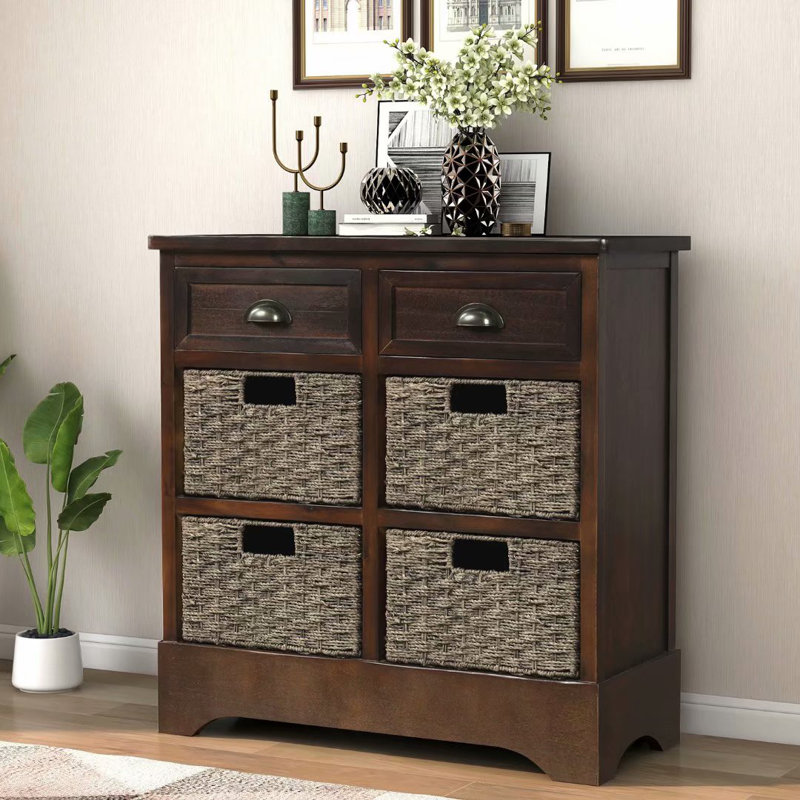Bueno 28'' Console Table, Brown Grey