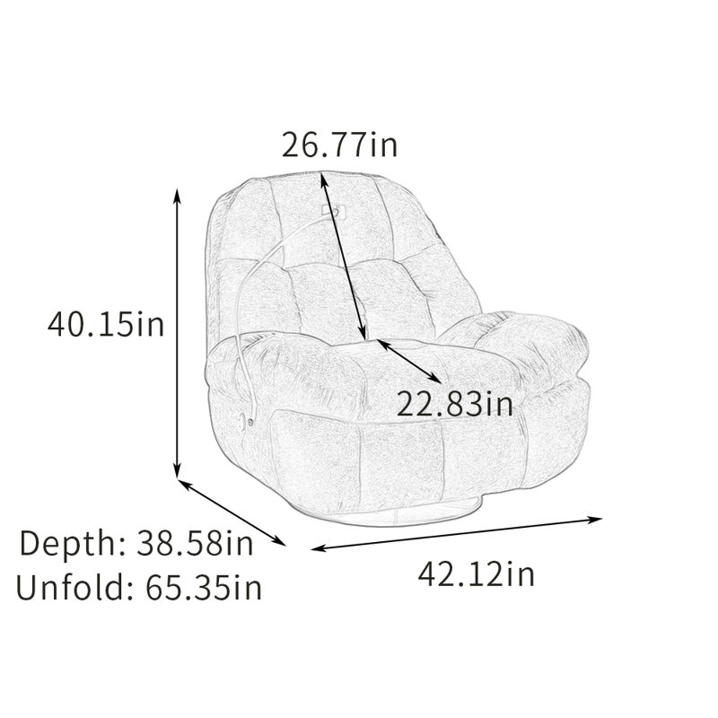 Fauteuil inclinable Walraven, Brun-roux
