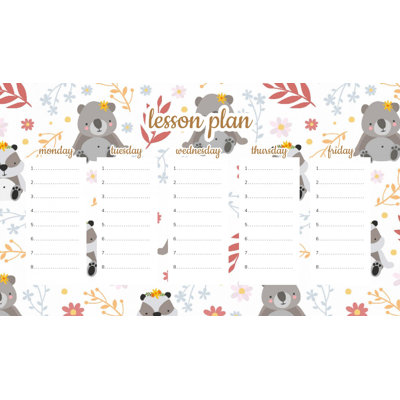 Magnetic Lesson Plan Cute Pandas and Koalas