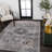 Alacati Ogee Medallion Machine-Washable Dark Green/Dark Beige Rug-850579727