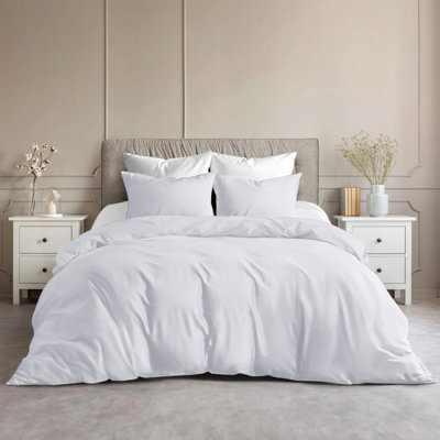 Ensemble de housse de couette en microfibre de luxe - literie moelleuse, infroissable et de qualité hôtel