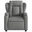 Fauteuil inclinable Vidaxl en polyester gris foncé, métal, contreplaqué simple