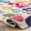 Tapis multicolore à motif graphique pour le salon, la chambre à coucher, la salle à manger et la cuisine Devante-20281340
