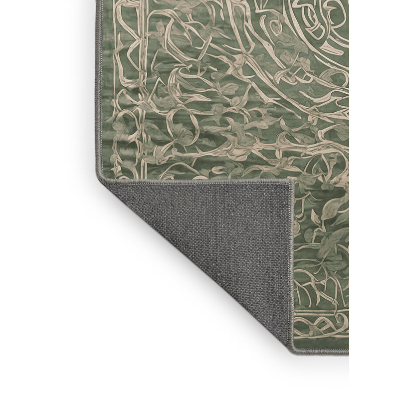 Tapis brun soyeux et moelleux, Rectangle 5 pi x 7 pi