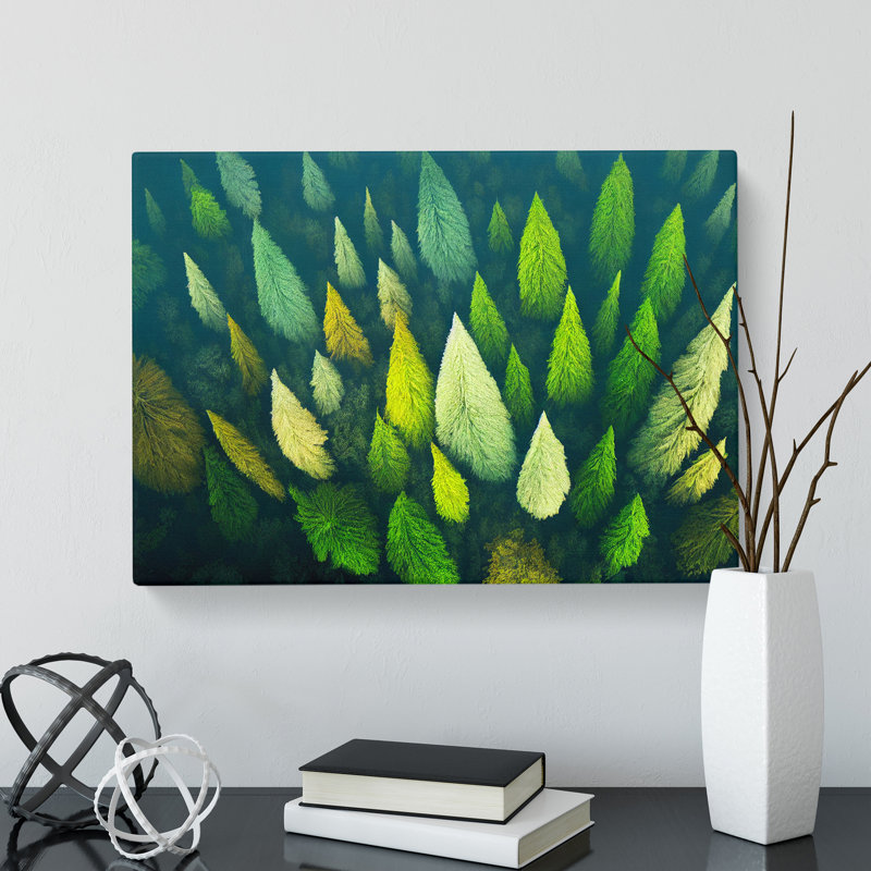 Pine Forest Tree Tops - Wrapped Canvas Print, 50cm H x 76cm W x 3cm D