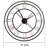 Geronima Metal Wall Clock-528185905