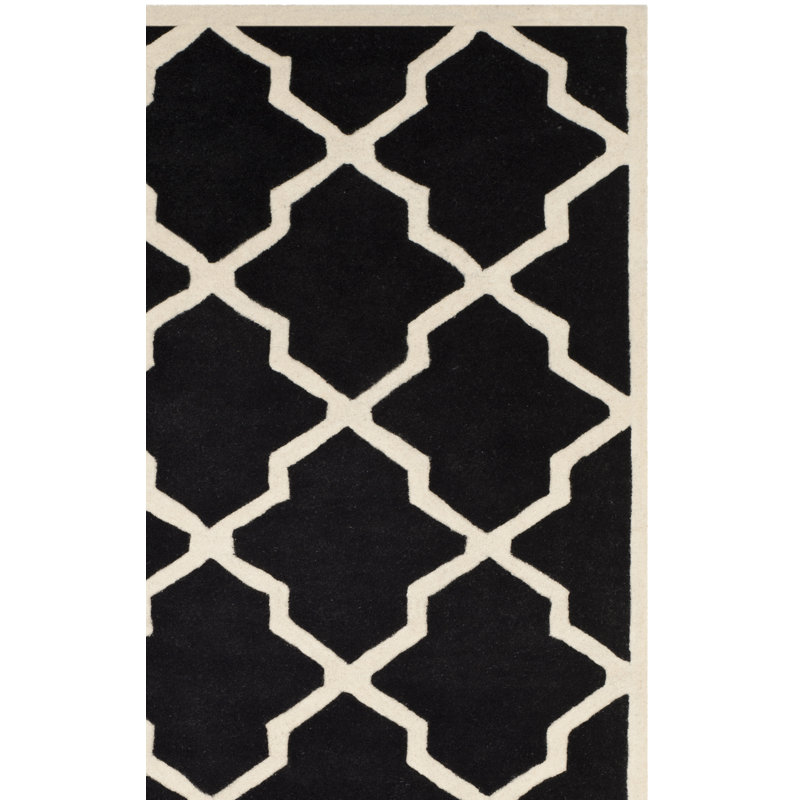 Carolene Hand Tufted Wool Geometric Rug, Rectangle 3' x 5'