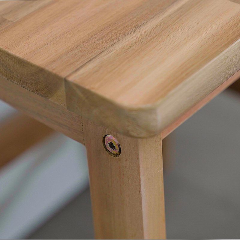 Tabouret rectangulaire en acacia