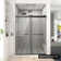 48'' W 76'' H Semi-Frameless Rectangle Reversible Shower Enclosure