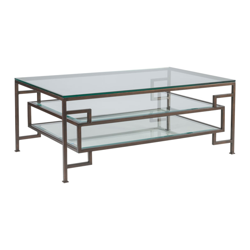 Metal Designs Suspension Cocktail Table, Antique Copper