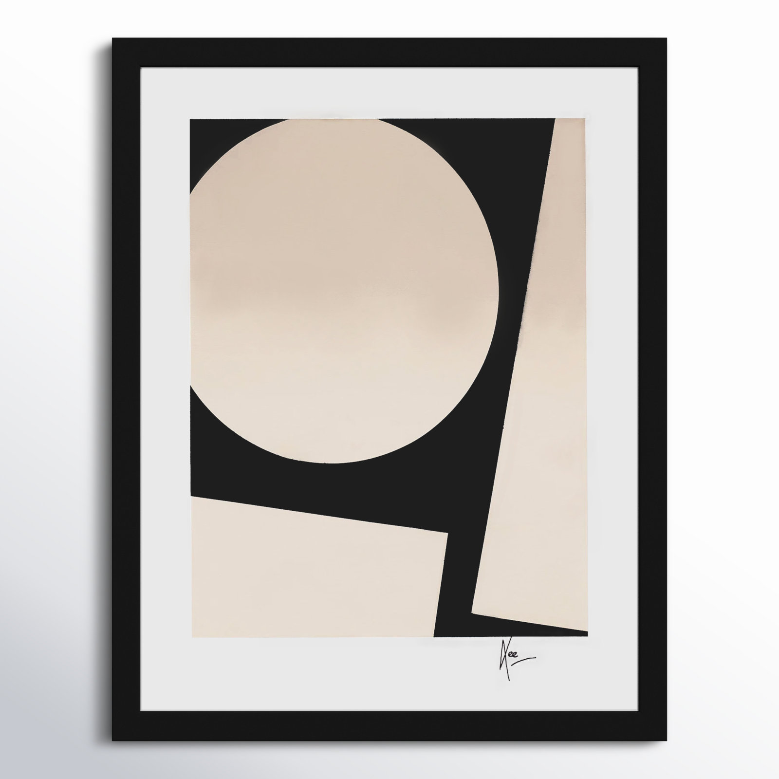 You And Me 2 by Lee Lessem, Black, 38" H x 30" W x 1.25" D