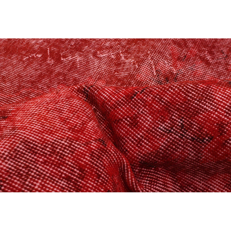 Nataysia One-of-a-Kind 6'8" X 9'10" 2000s Wool Area Rug in Dark Red