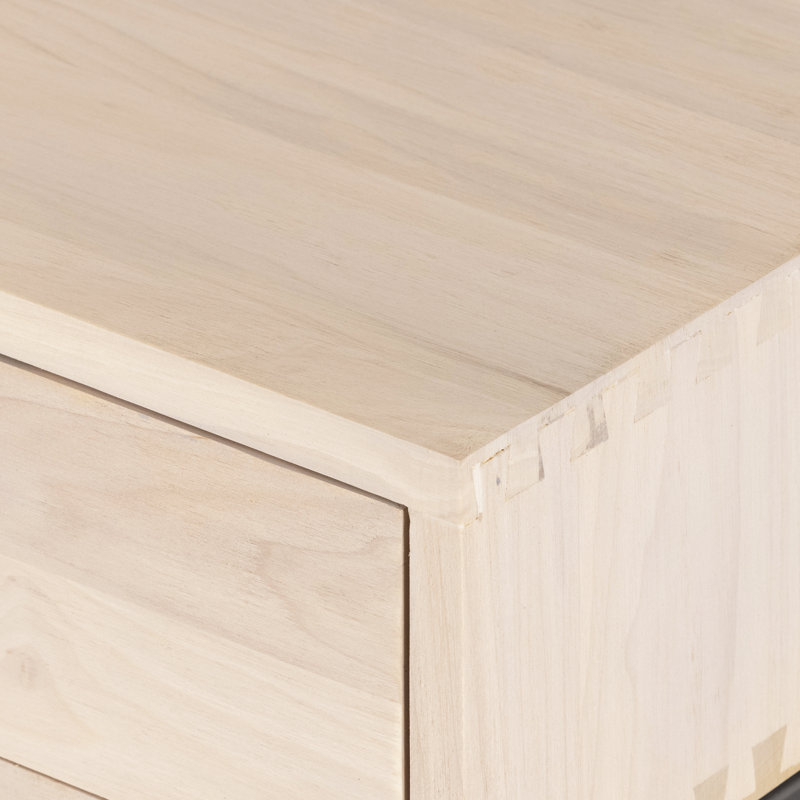 Trey 55'' W Solid Wood Console Table, Dove Poplar