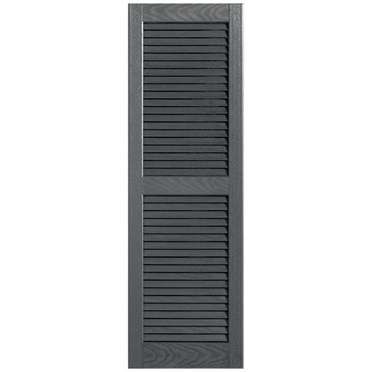 Straight Top Open Louvre Shutters Pair