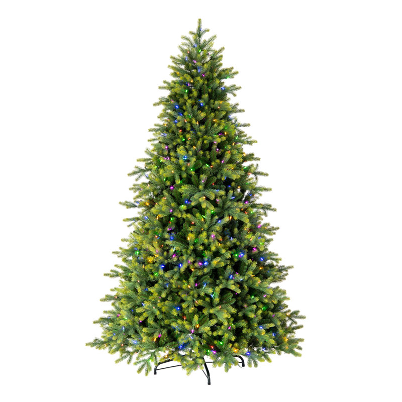 7.5' H Lighted Artificial Fir Christmas Tree