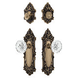Nostalgic Warehouse Victorian Entry Set with Crystal Meadows Knob