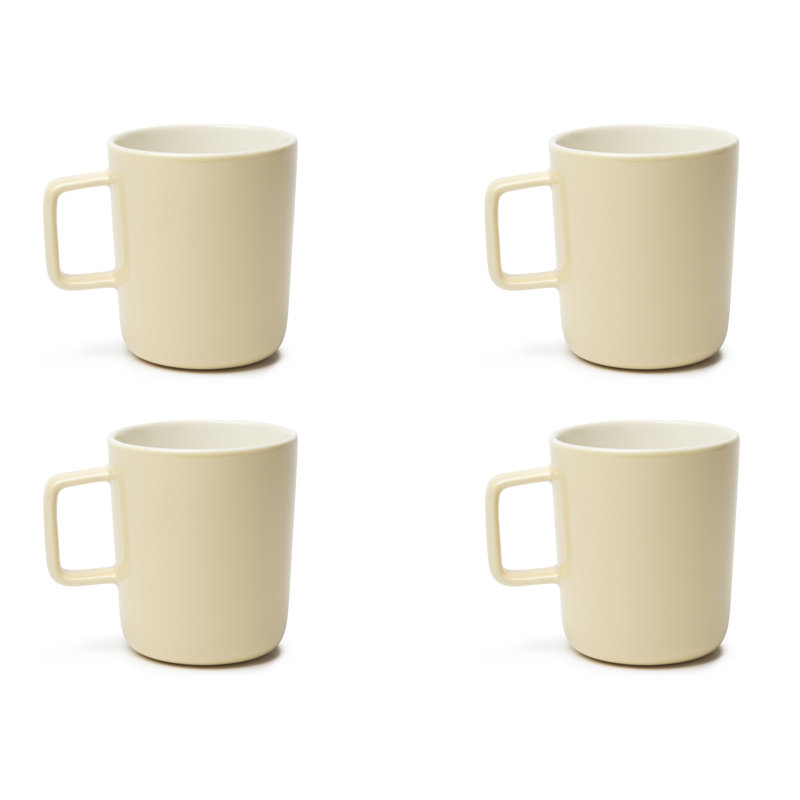 Porcelain Coffee Mug, Beige