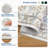 Modern Floral Machine Washable Rug for Living Room, Farmhouse Flower Soft Non Shedding Floor Covering with Non Slip TPR Backing, Indoor Foldable Low Pile Thin Mat-1127282851