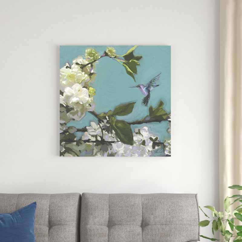 Fleurs de colibri I, H 30 po x l 30 po x P 1,25 po