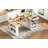 59.5" Kitchen Island With Extendable Dining Table
