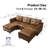 Modular Sectional Sofa With Storage, Modern Brown Faux Leather, Reversible Chaise, U Shaped Couch For Living Room, Waterproof & Easy Clean, Seats With 2 Ottomans-1878409069