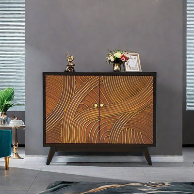 Modern multi-functional accent cabinet