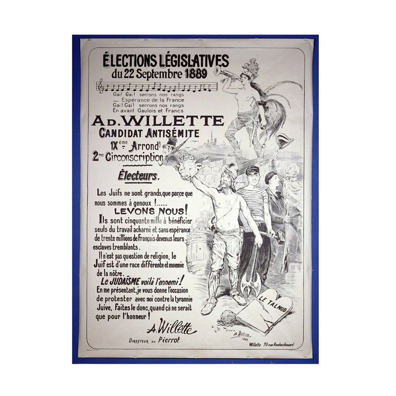 Art sur toile, Adolphe Leon Willette, 1889, H 19 po x l 14 po