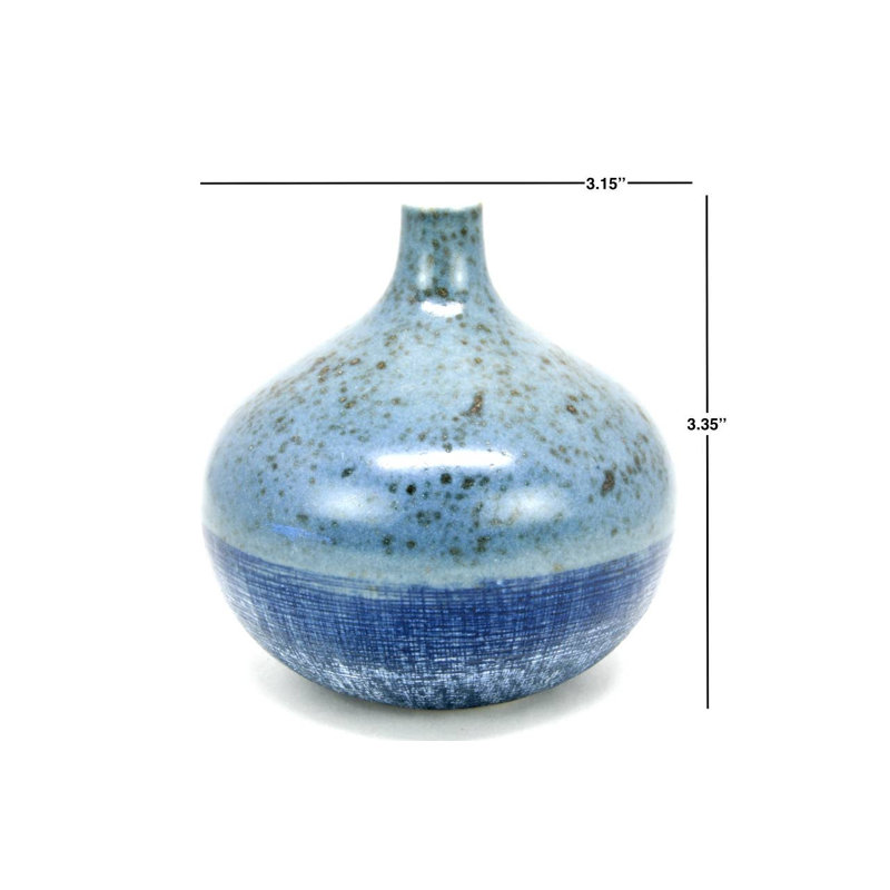 Vase de table Banti, 3.4" H x 3.2" W x 3.2" D