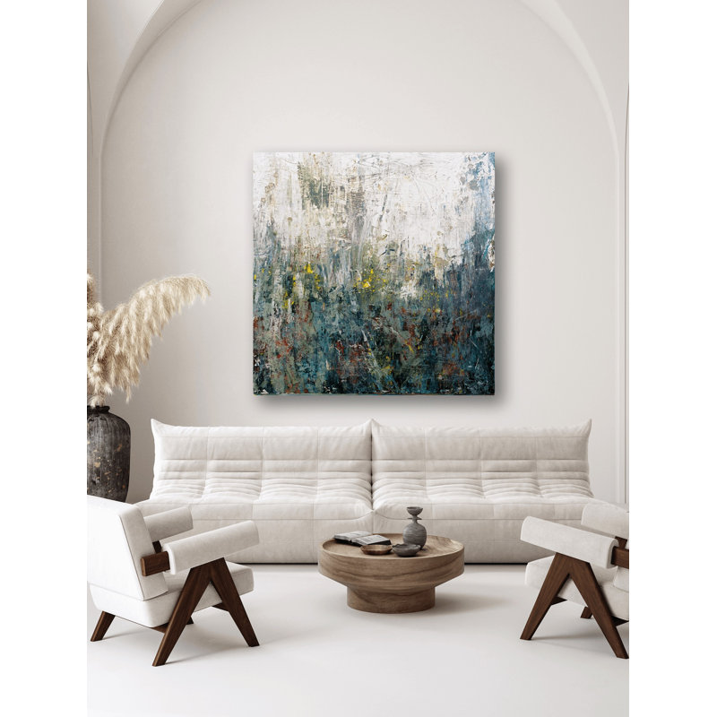 Wildflowers - Artist Enhanced Canvas Print, Black Framed Canvas, 21.5" H x 21.5" W x 1.75" D