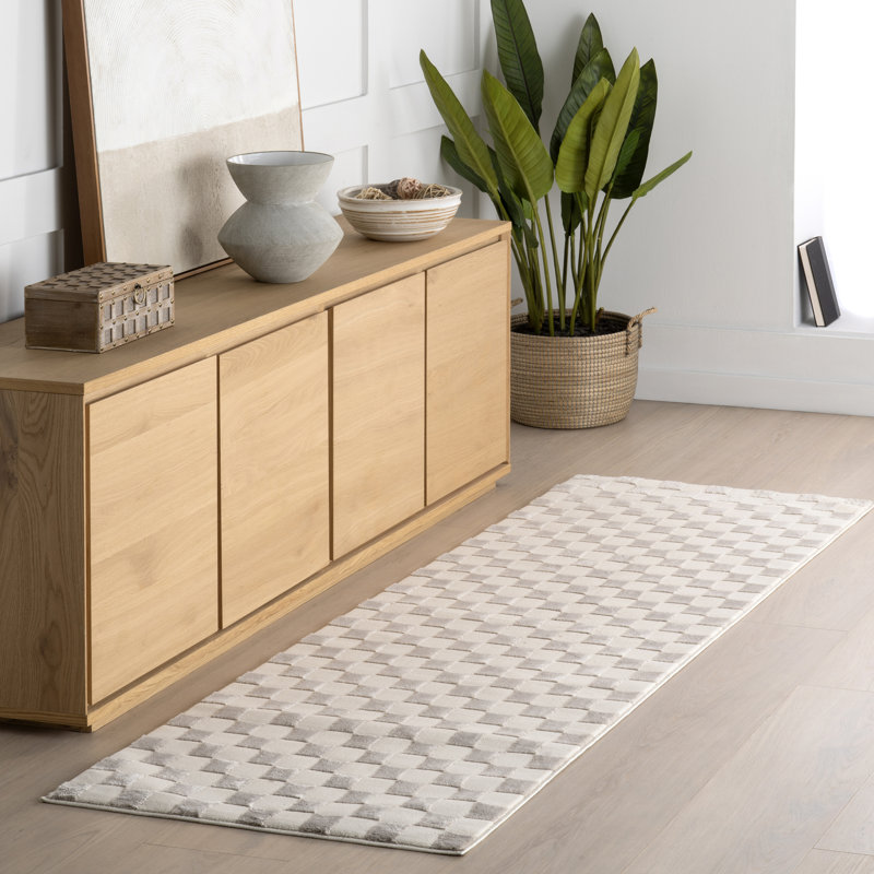 Tapis lavable à la machine Alaiya, Tapis de couloir 2 pi 8 po x 8 pi