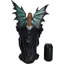 Figurine gothique en fée émeraude fée en robe corset avec corbeaux