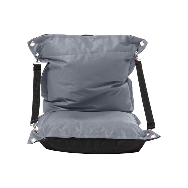 Fauteuil à billes standard pour l'extérieur, Fumée / 100% polyester noir