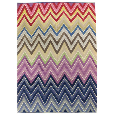 Bold One-of-a-Kind Rectangle 10'7" X 13' Area Rug