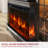 Misconis 70'' W 3-Sided Glass Fireplace TV Stand Storage Credenza-1018182810
