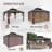 Outdoor Aluminum Frame Hardtop Patio Gazebo-93681570