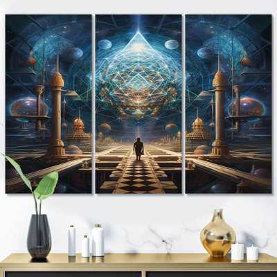 Final Destination City of Light  3 Piece Wrapped Canvas Print