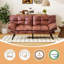 Canapé-lit futon convertible 3-en-1, deux accoudoirs, causeuse compacte robuste-1116474846