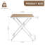  Ensemble bistro 3 pièces Summer, table carrée pliable, 2 chaises vert pâle