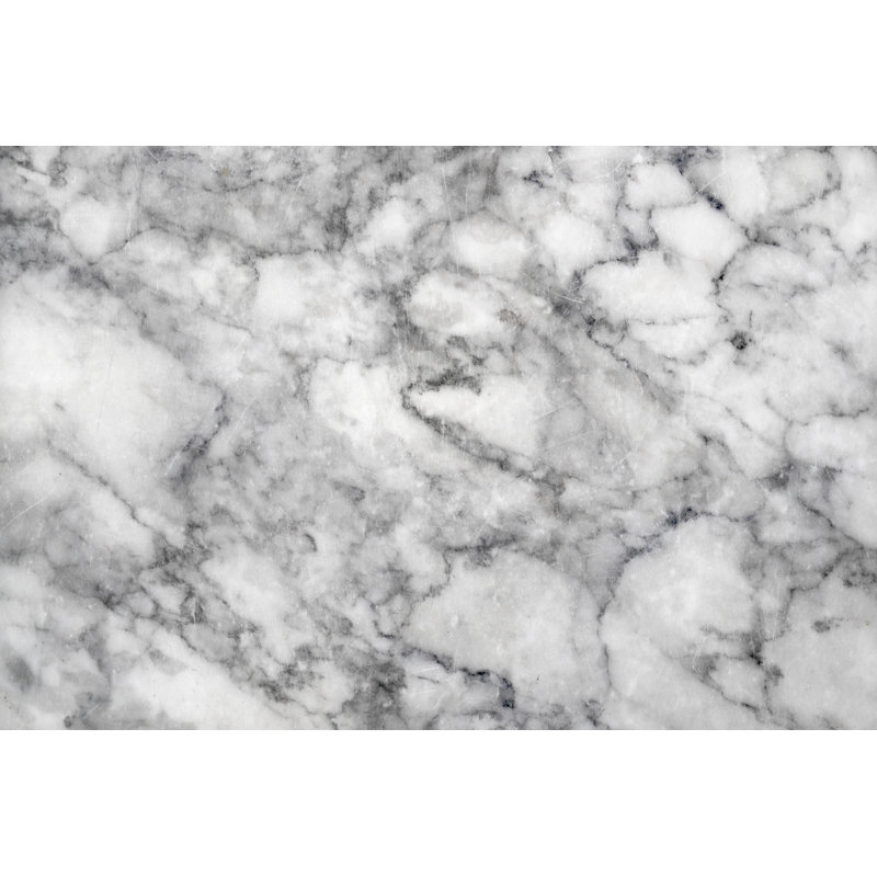 White Marble Texture - Wrapped Canvas Print, 81cm H x 122cm W