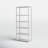 Elin Etagere Bookcase, White
