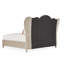 Villa Cherie Velvet Channel Tufted Queen Bed
