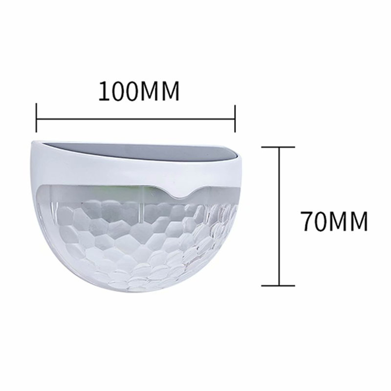 Lampe sur pied d'extérieur à énergie solaire intégrée 2,8 po à DEL