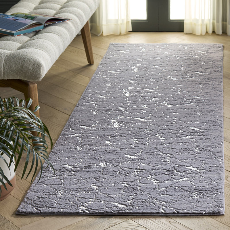 Tapis en fausse fourrure de lapin, Tapis de couloir 2 pi 6 po x 8 pi