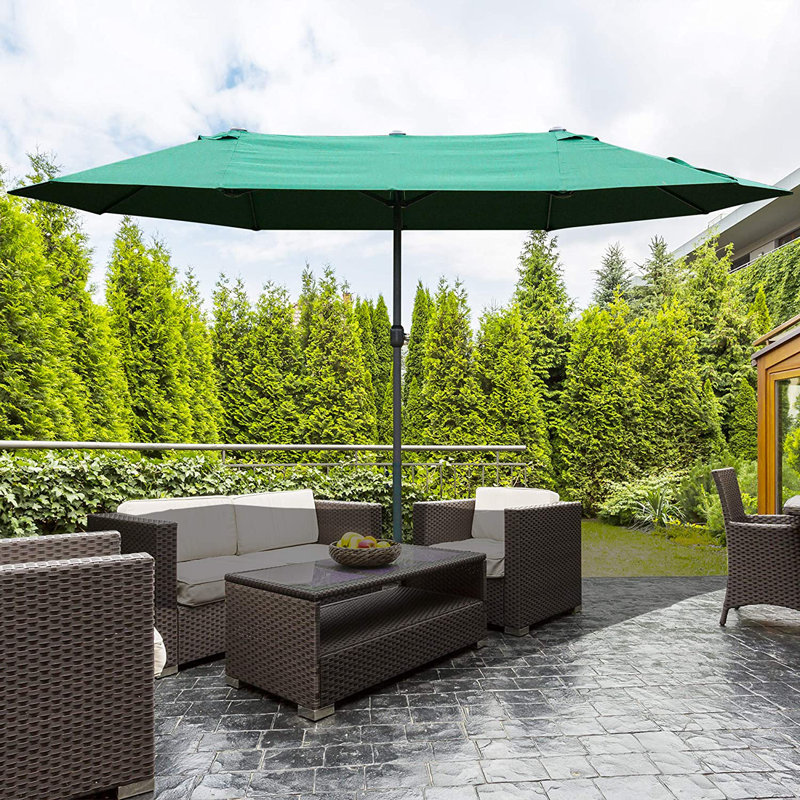 Cristina 460cm Market Parasol, Green
