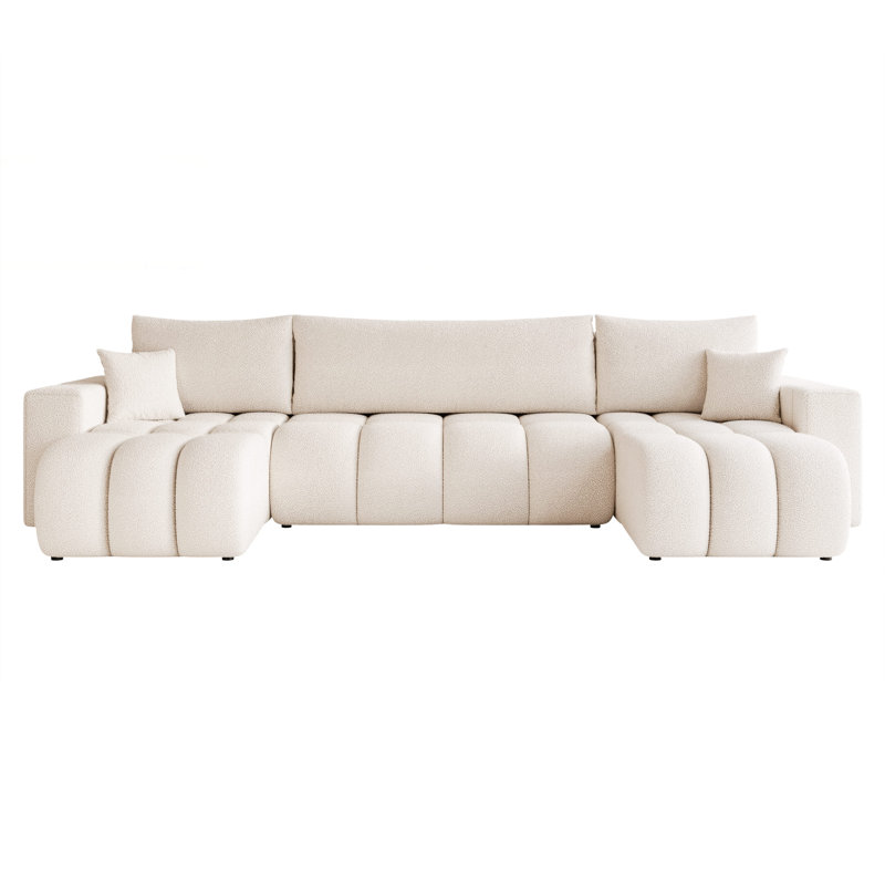 5 Seater Sofa Bed, Cream