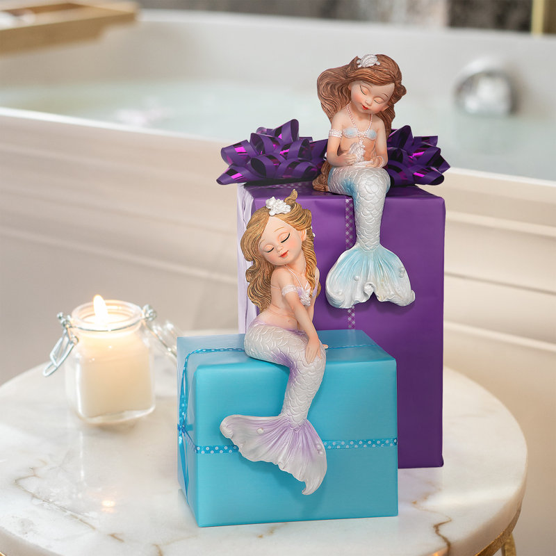 Ensemble de 2 figurines jumelles Siren Of The Sea Mermaid